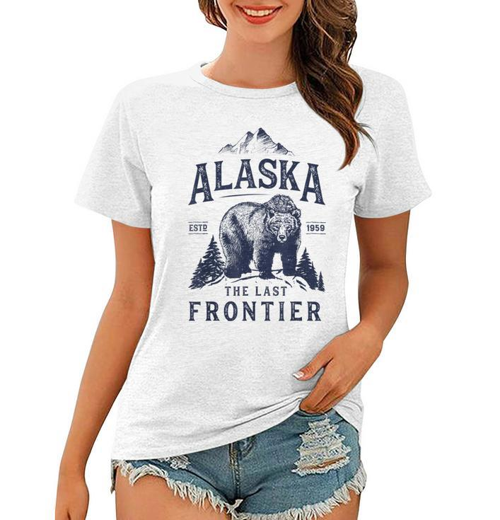 Alaska T  The Last Frontier Bear Home Men Women Gifts  Women T-shirt
