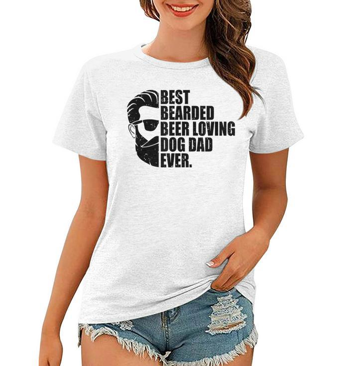 Best Bearded Beer Loving Dog Dad Pet Lovin Owner Gifts Gift For Mens Women T-shirt