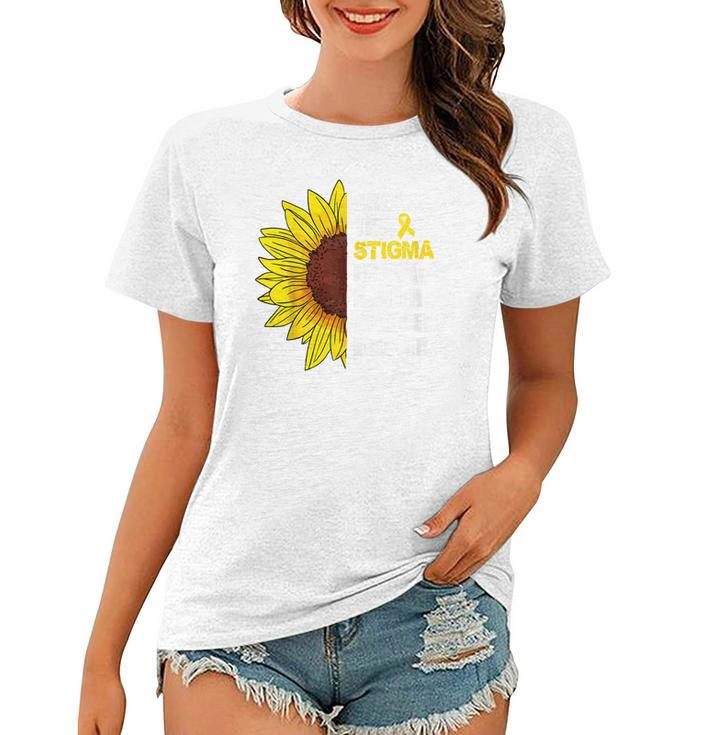 Break The Stigma Mental Health Awareness Matters Sunflower  Women T-shirt