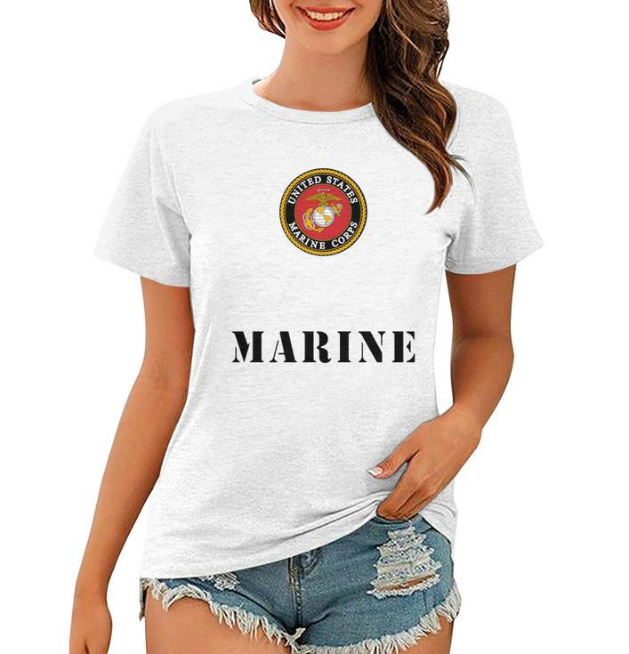 Brother Of A United States Marine Custom Design Template Women T-shirt