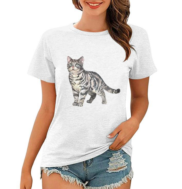 Cat American Shorthair Women T-shirt