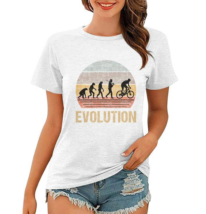 Cycling Evolution Vintage Retro Women T-shirt