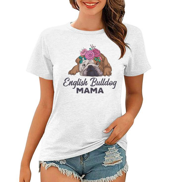 Englische Bulldogge Hunde Mama Bully Mom Geschenkidee Frauen Tshirt