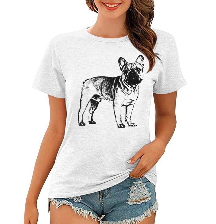 French Bulldog Gift Retro Vintage Bulldog Women T-shirt