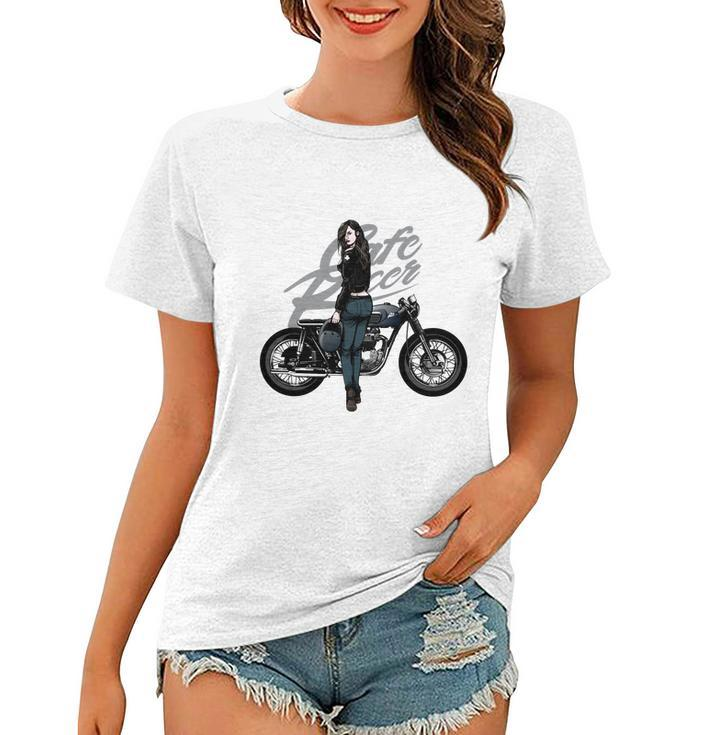 Girl With Vintage Car Women T-shirt