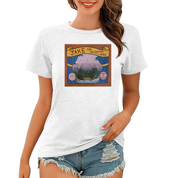 Jake The Alligator Man Circus Advertisement Tee Shirt Women T-shirt