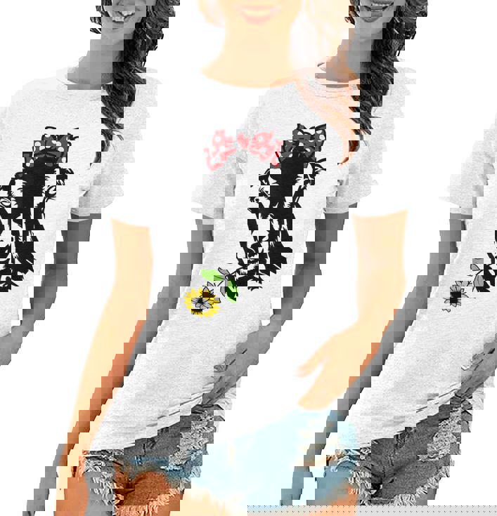 Lamancha Goat Sunflower Lamancha Goat Mom Women T-shirt