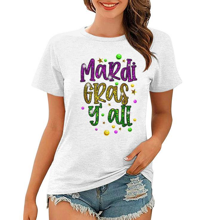 Mardi Gras Yall Vinatage New Orleans Party  Women T-shirt