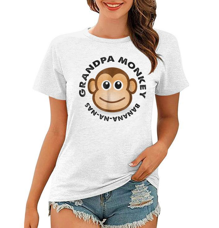Monkey T  Grandpa Monkey Banana Matching Family  Women T-shirt
