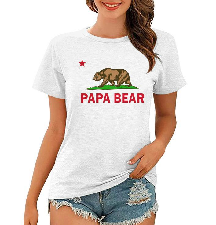 Papa Bear California Republic V2 Women T-shirt