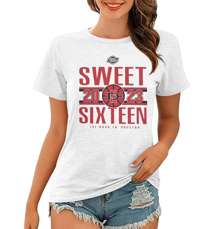 Sdsu Men’S Basketball 2023 Sweet Sixteen The Road To Houston T Women T-shirt