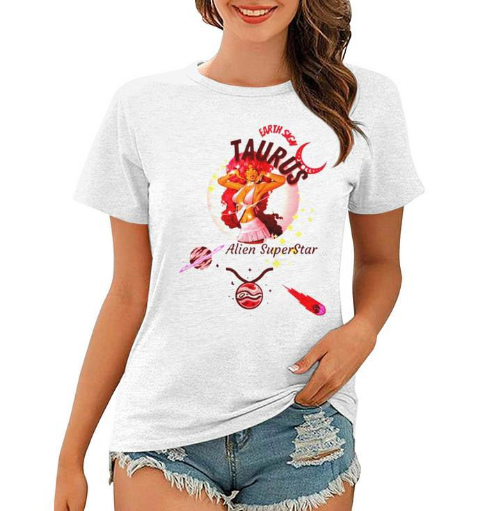 Taurus Woman Alien Superstar Women T-shirt