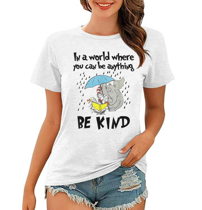 Teacher Life Be Kind Gift For Teacher Cat In Hat  Women T-shirt