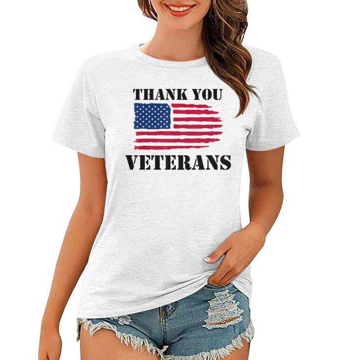 Thank You Veteran Us Military Gifts Veterans Day Mens Womens  Women T-shirt