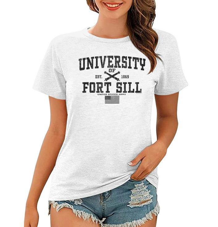 University Of Fort Sill Us Army Artillery School Oklahoma Women T-shirt