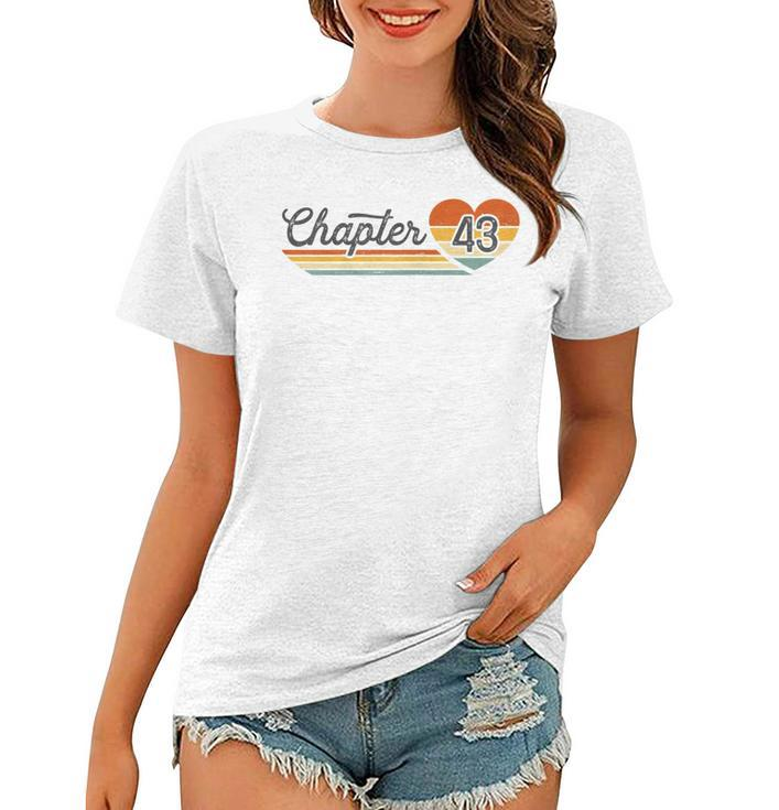 Womens Vintage 43Rd Birthday Chapter 43 Year Old  Women T-shirt