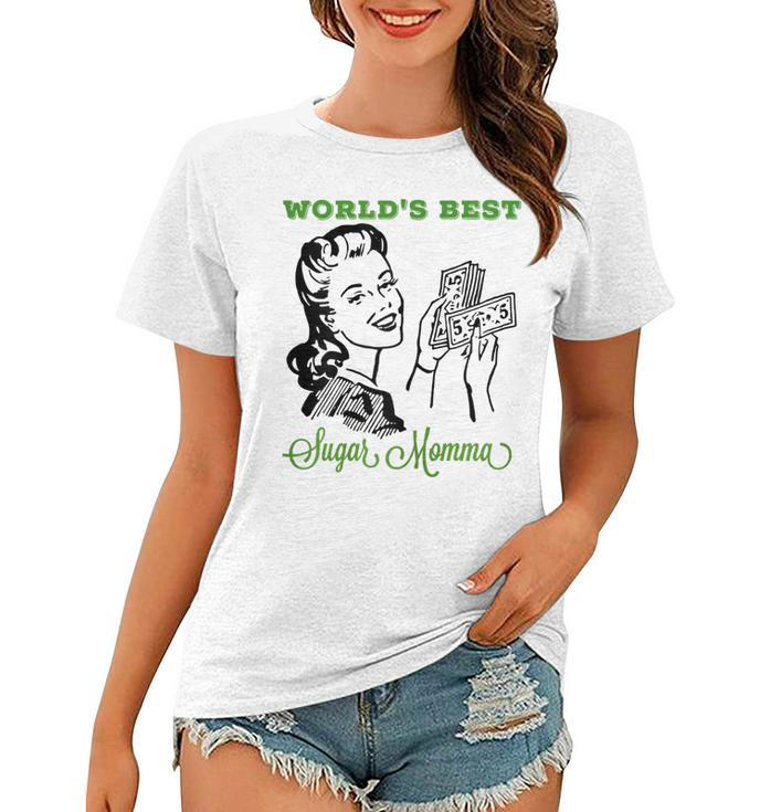 Womens Worlds Best Sugar Momma Mothers Day Adult Graphic  Women T-shirt