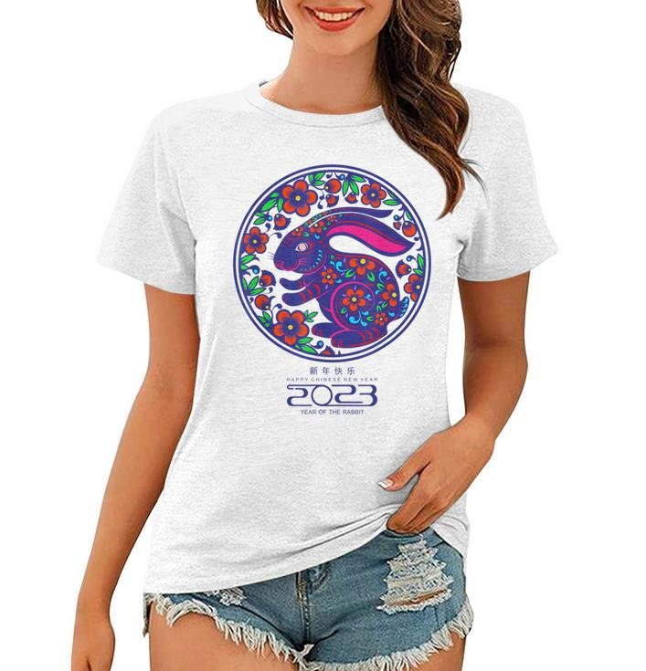 Zodiac Happy Chinese New Year Outfit Year Of The Rabbit 2023  V2 Women T-shirt