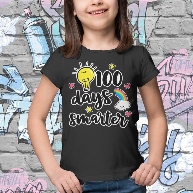 100 Days Smarter 100Th Day Of School Kindness Teacher Youth T-shirt