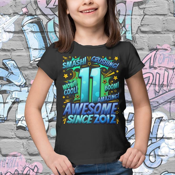 11Th Birthday Comic Style Awesome Since 2012 11 Year Old Boy Youth T-shirt