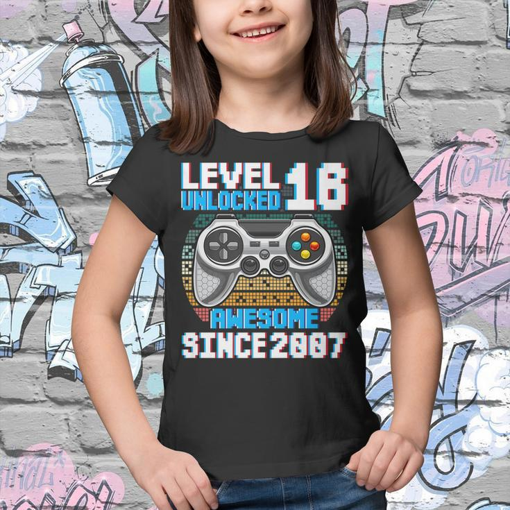 16 Year Old Gamer Boy Since 2007 16Th Birthday Gifts Gaming Youth T-shirt