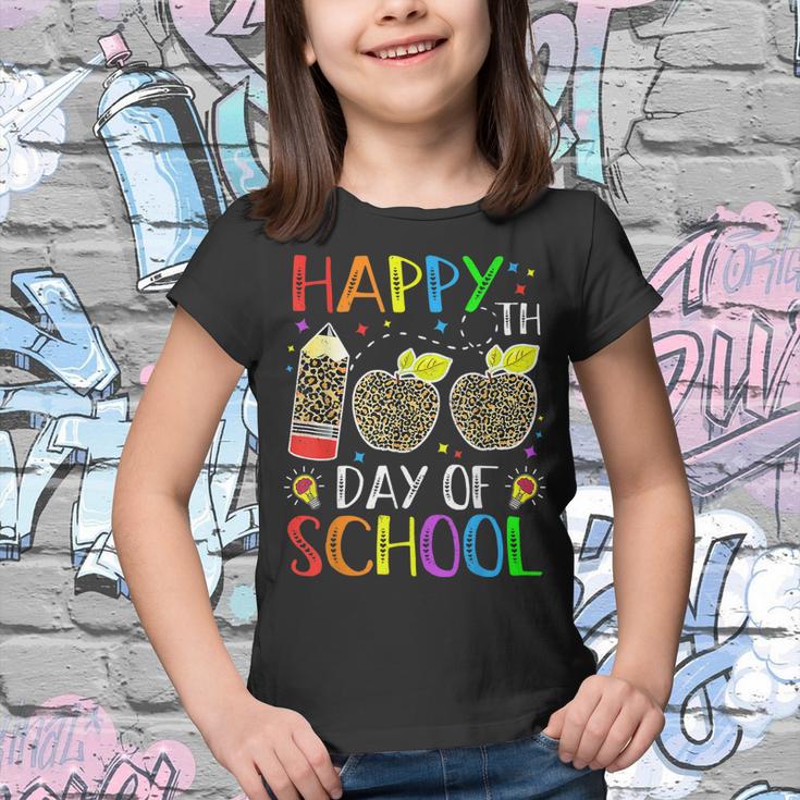 100 Days Of School 2023  Leopard 100 Days Of School  Youth T-shirt