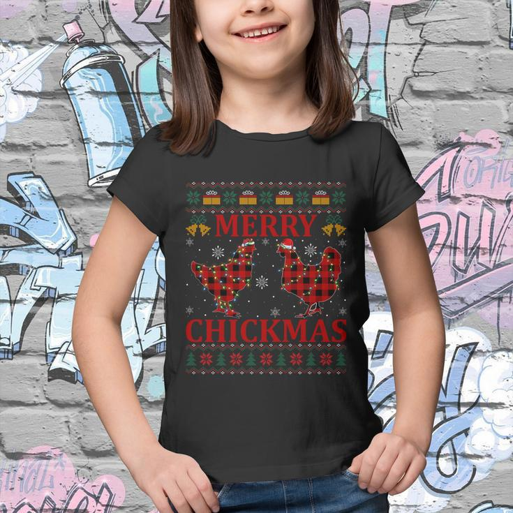 Chicken Lover Merry Chickmas Ugly Chicken Christmas Pajama Gift Youth T-shirt