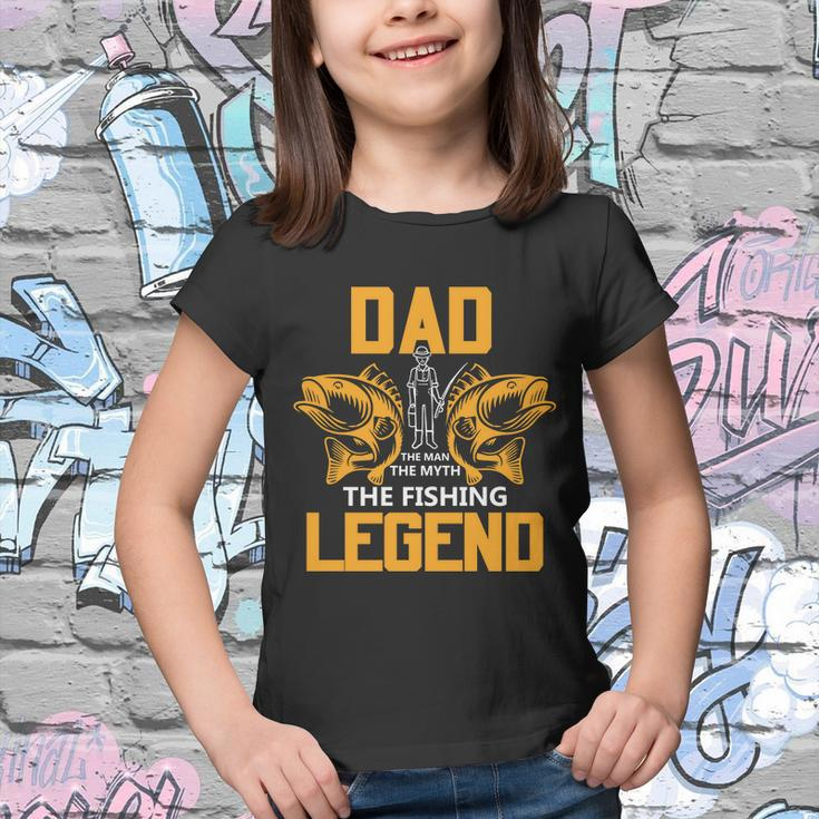 Dad The Man Myth The Fishing Legend Youth T-shirt