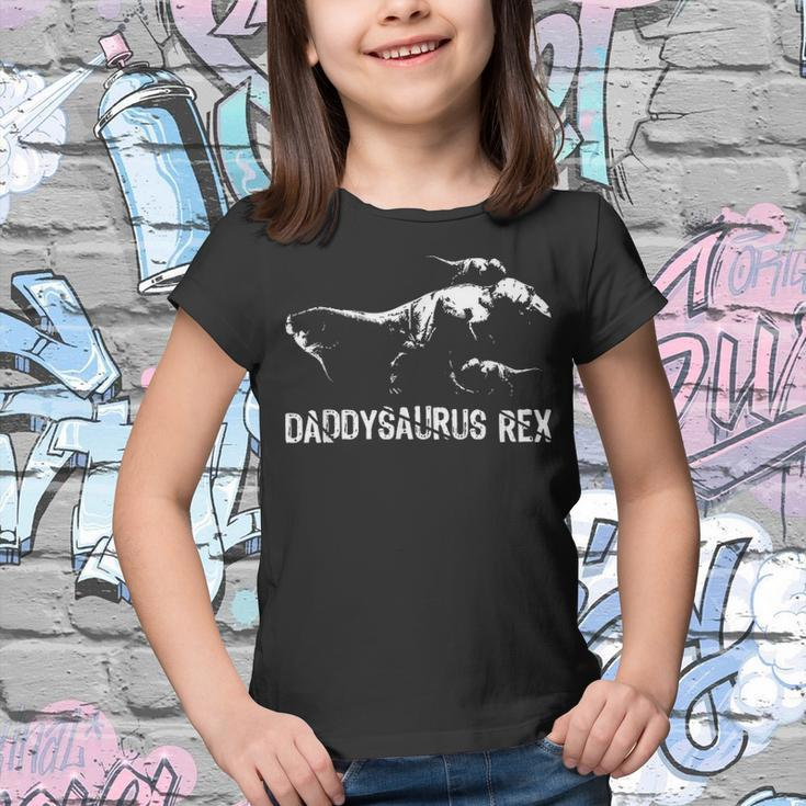 Daddysaurus Rex 3 Kids Fathers Day Dinosaur Family Fun Gift Youth T-shirt
