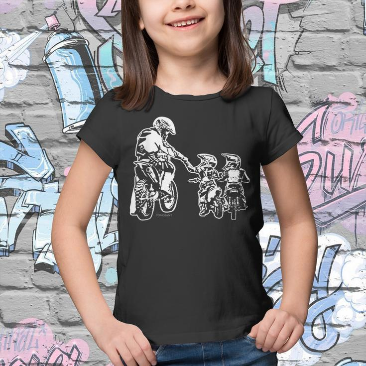 Dirt Bike Dad Motocross Motorcycle Biker Father Kids Gift Youth T-shirt