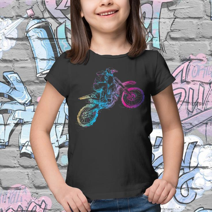 Dirt Bike Riding Motocross Lover Kids Boys Motorcycle Rider Youth T-shirt