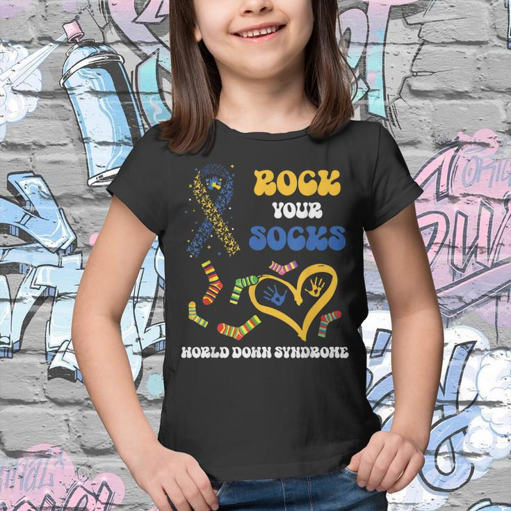 Down Syndrome Awareness Rock Your Socks T21 Man Woman Kids Youth T-shirt