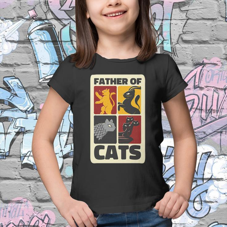 Father Of Cats Funny Youth T-shirt