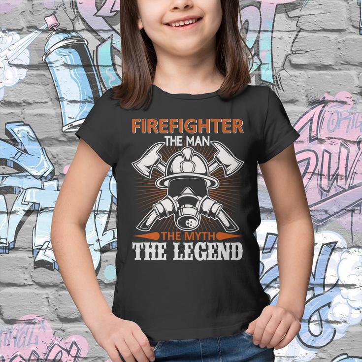 Firefighter The Man The Myth The Legend Youth T-shirt