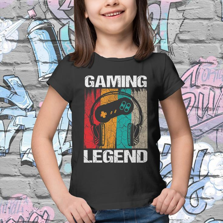 Gaming Legend Pc Gamer Video Games Gift Boys Teenager Kids V2 Youth T-shirt