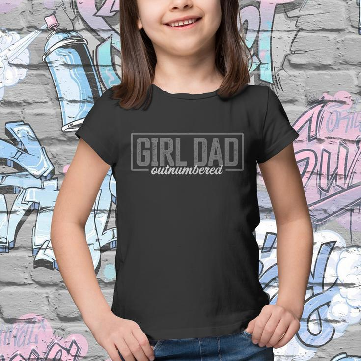 Girl Dad Shirt For Men Fathers Day Outnumbered Girl Dad Youth T-shirt