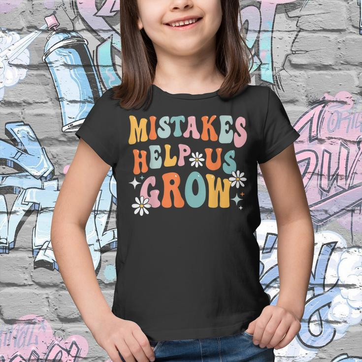 Groovy Growth Mindset Positive Retro Teacher Back To School Youth T-shirt