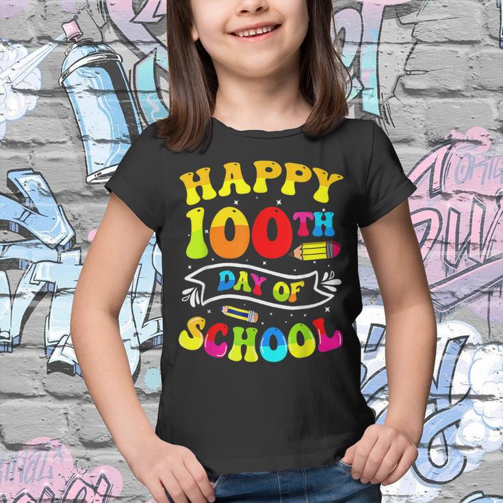Happy 100Th Day Of School Teacher Student Kids 100 Days V2 Youth T ...