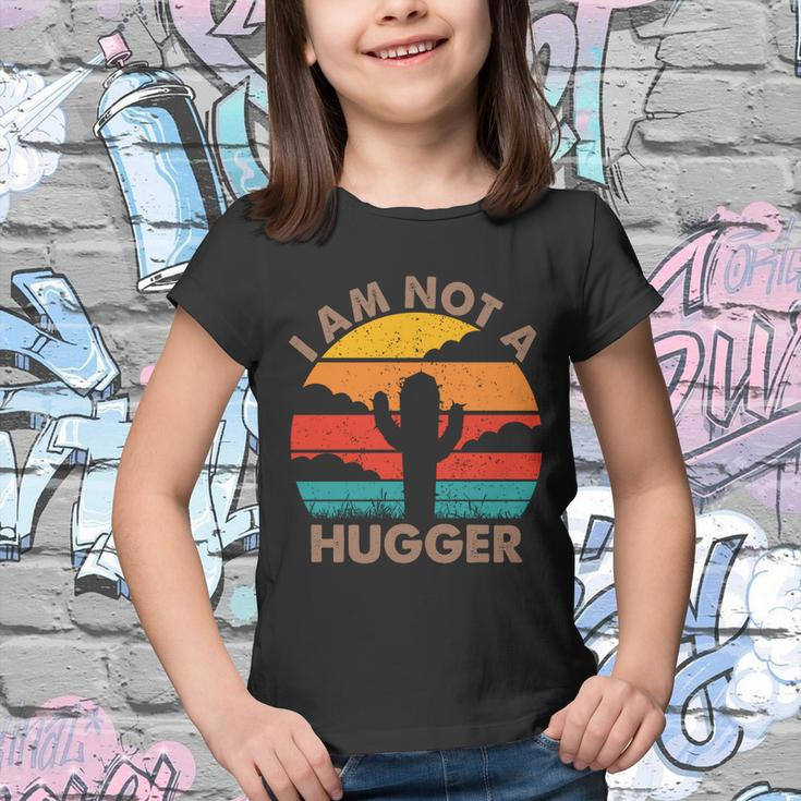 I Am Not A Hugger Shirt Funny Vintage Cactus V2 Youth T-shirt