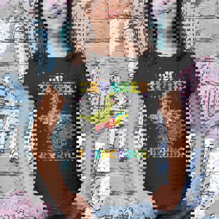 I Just Crushed PreschoolRex Monster Truck Graduation Youth T-shirt I Just Crushed PreschoolRex Monster Truck Graduation Youth T-shirt