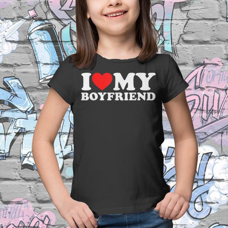 I Love My Boyfriend I Heart My Boyfriend Gf Youth T-shirt