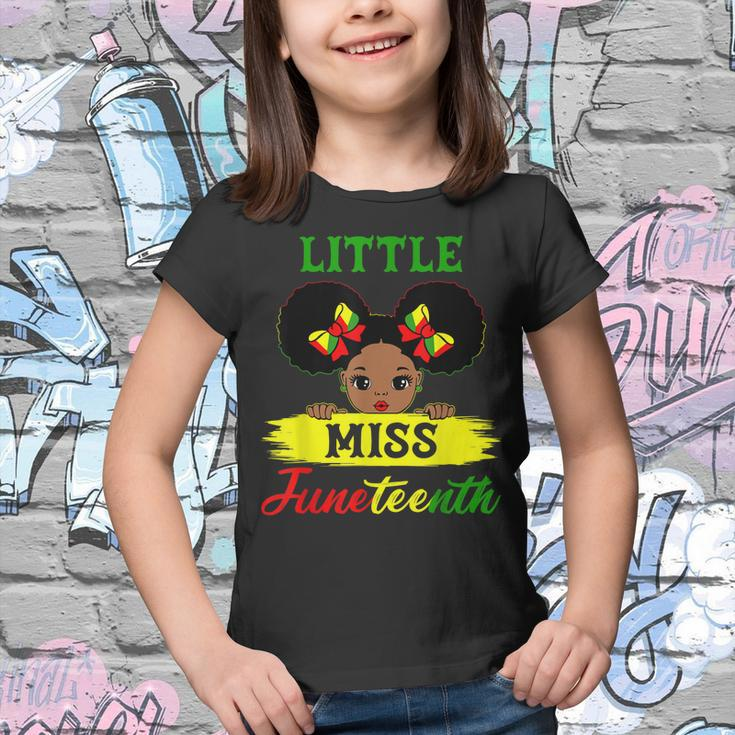 Junenth Celebrating 1865 Cute Black Girls Kids Toddler Youth T-shirt