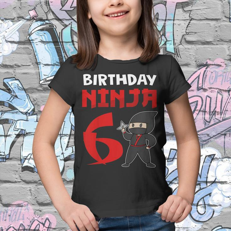 Kids 6Th Birthday Ninja I Funny 6 Years Old Ninja Costume Youth T-shirt
