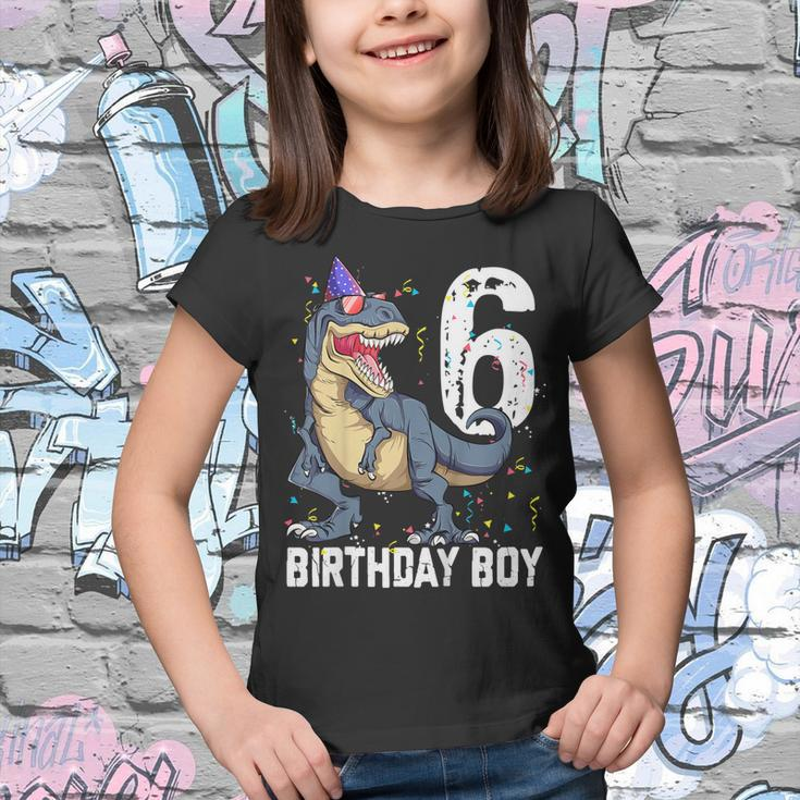 Kids Its My 6Th Birthday Gift Dinosaur 6 Year Old Tshirt For Boy Youth T-shirt