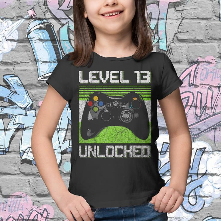 Level 13 Unlocked Video Gamer 13 Year Old 13Th Birthday Youth T-shirt