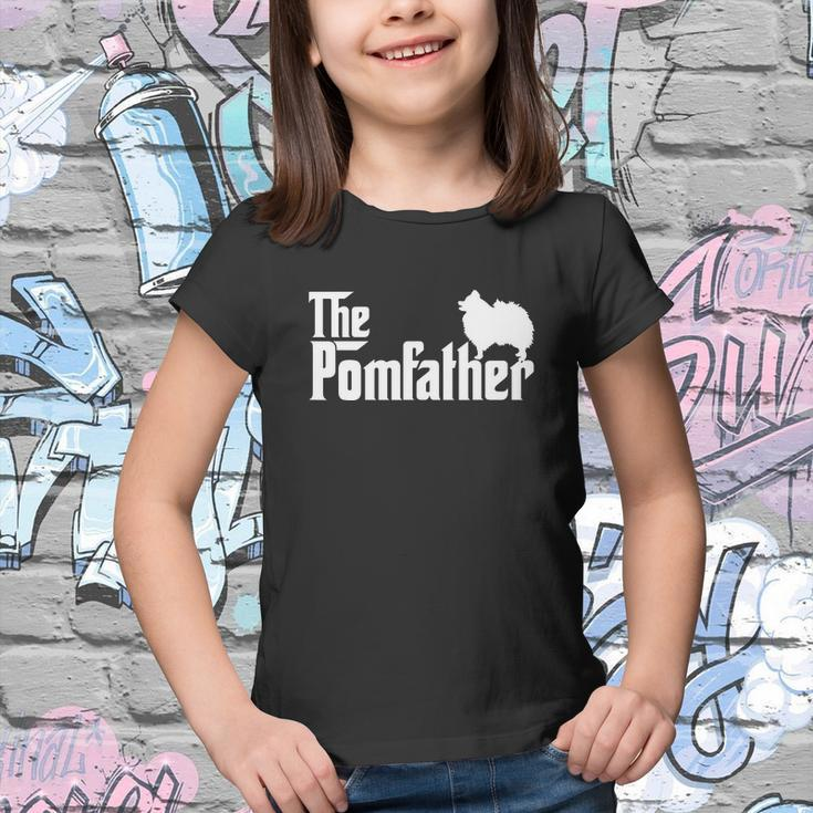 Mens Funny Pomeranian Father Dad The Pom Father Dog Lover V3 Youth T-shirt