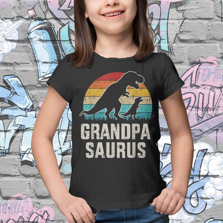 Mens Grandpasaurus Vintage Dinosaur For Grandpa From Grandkid Youth T-shirt