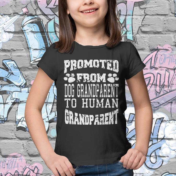 Promoted From Dog Grandparent To Human Grandparent Youth T-shirt