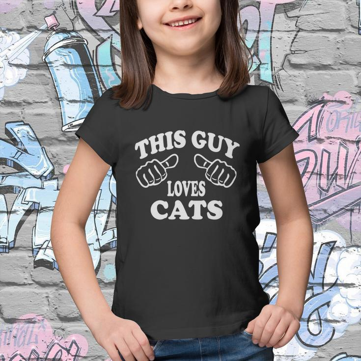 This Guy Loves Cats Youth T-shirt