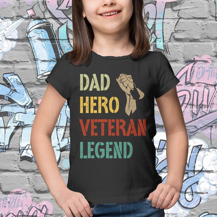 Vintage Dad Hero Veteran Legend Gift V2 Youth T-shirt